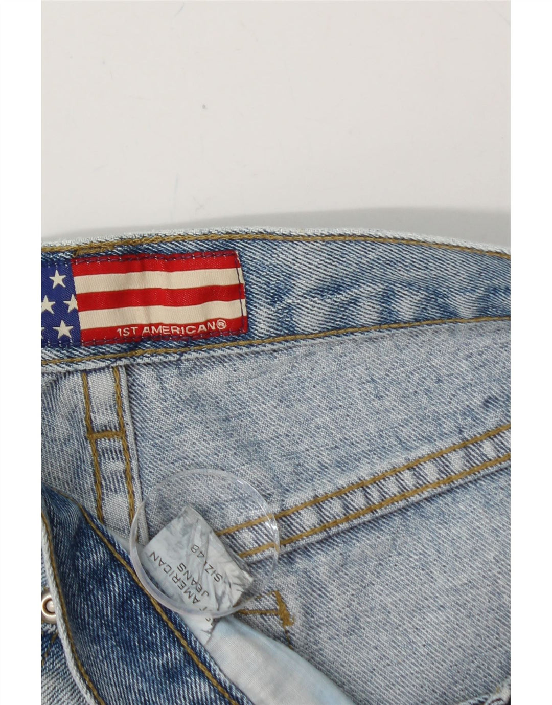 VINTAGE Mens Tapered Jeans IT 48 Medium W30 L27 Blue Cotton Vintage Vintage and Second-Hand Vintage from Messina Hembry 
