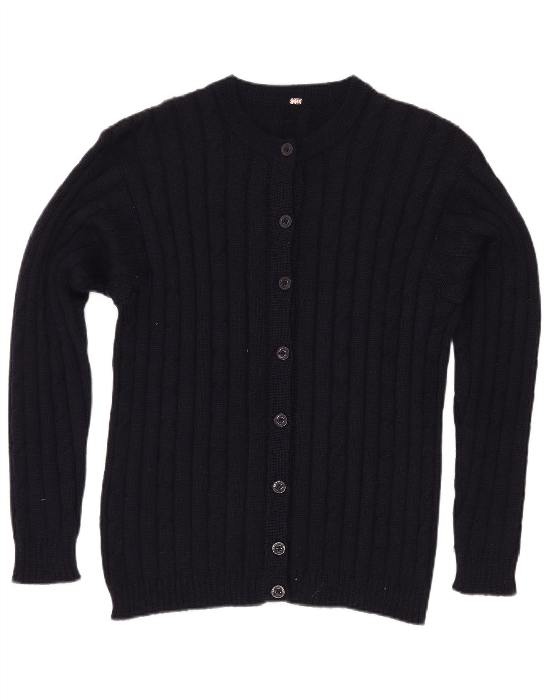 Vintage Damen Cardigan Pullover UK 12 Medium Marineblau