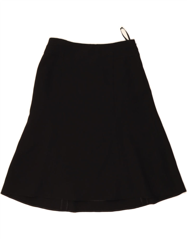 EASTEX Womens A-Line Skirt UK 14 Large W32 Black Polyester Vintage Eastex and Second-Hand Eastex from Messina Hembry 