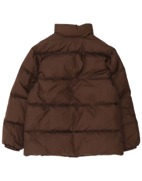 Benetton Herren Wattierte Jacke UK 38 Mittelbraunes Polyamid