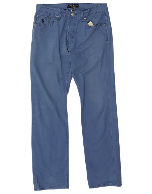 U.S. Polo Assn. Gerade Damen-Freizeithose W31 L32 Blaue Baumwolle