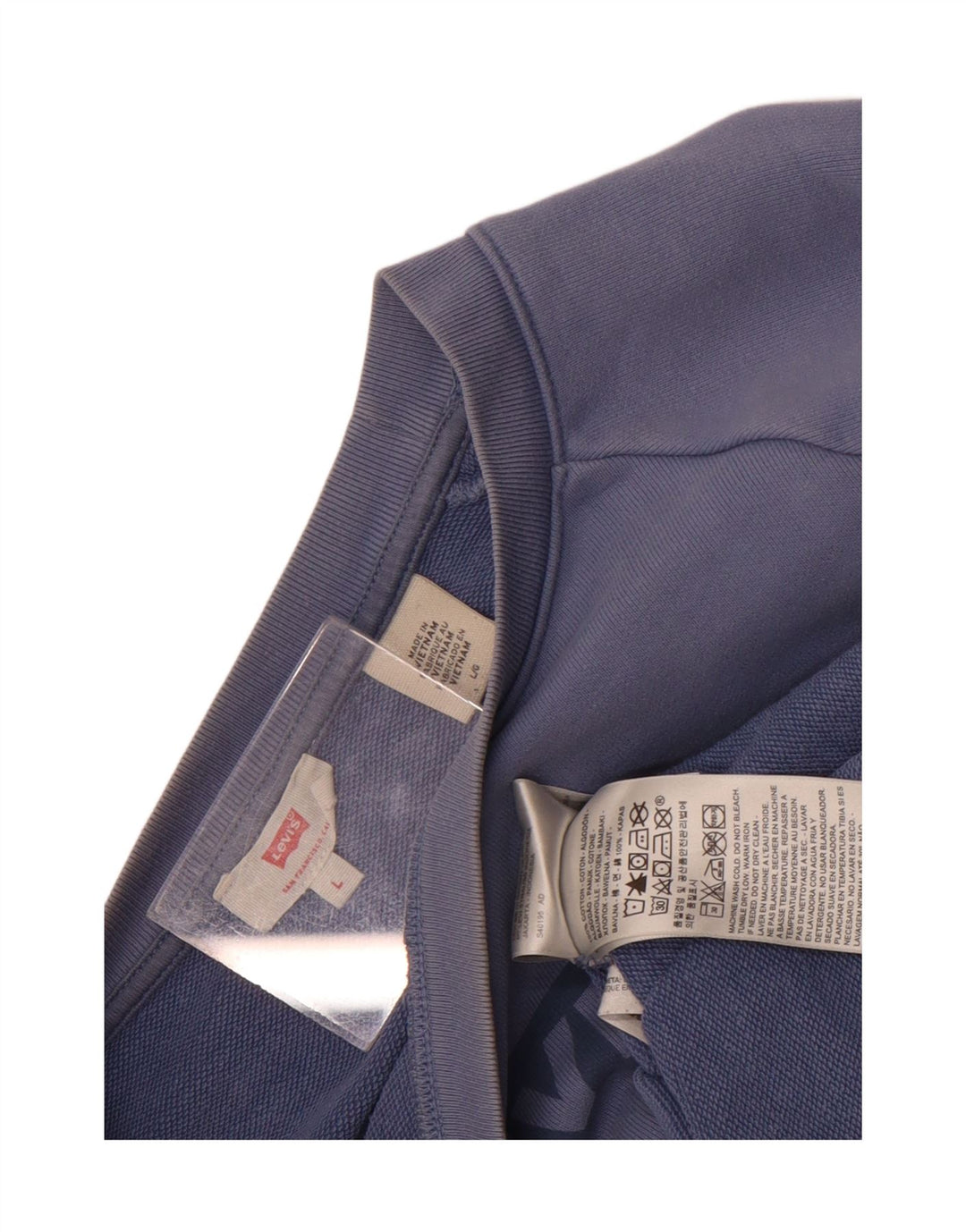 Levi's Damen-Sweatshirt, übergroß, Crop Graphic, Gr. 16, Blau