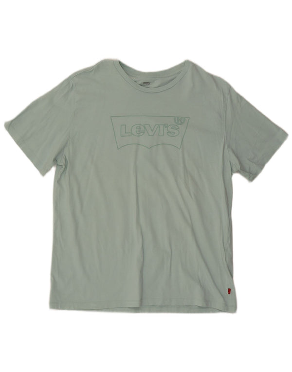 Levi's Damen-T-Shirt mit Grafik, UK 18, XL, grüne Baumwolle