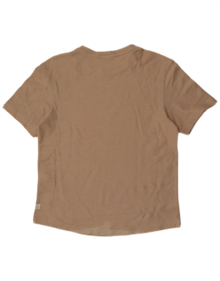 Zara Herren T-Shirt Top Mittelbeige Baumwolle