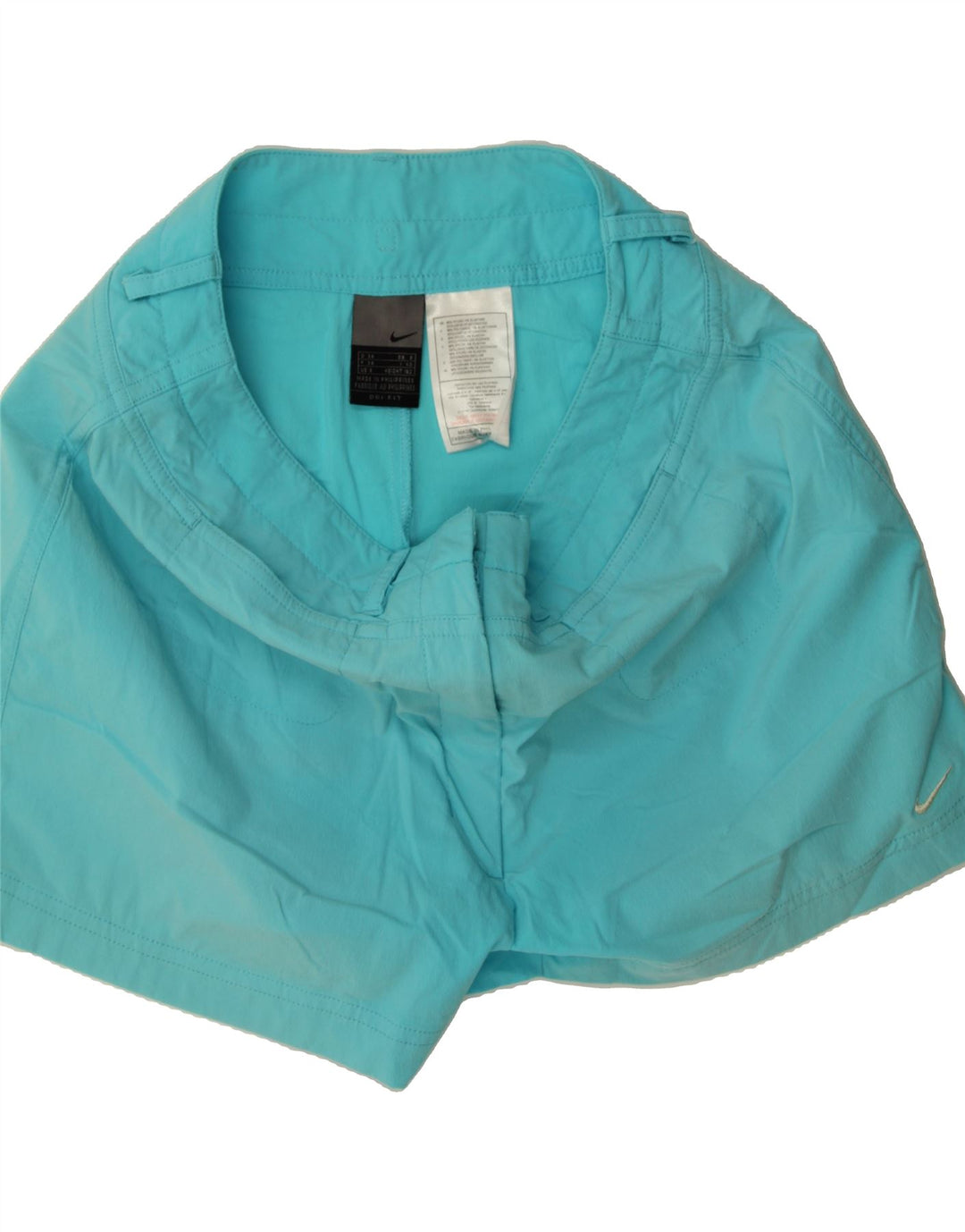 NIKE Womens Casual Shorts UK 8 Small W28  Blue Nylon Vintage Nike and Second-Hand Nike from Messina Hembry 