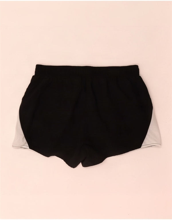 Nike Womens Dri Fit Sport Shorts UK 10 Small Black Colourblock