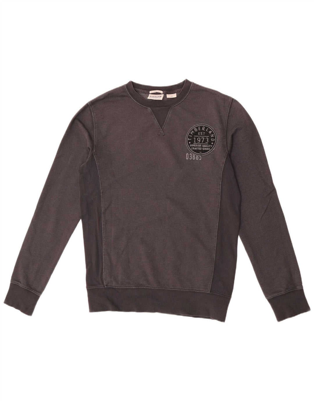 Timberland Herren Graphic Slim Fit Sweatshirt Pullover Small Schwarz Baumwolle