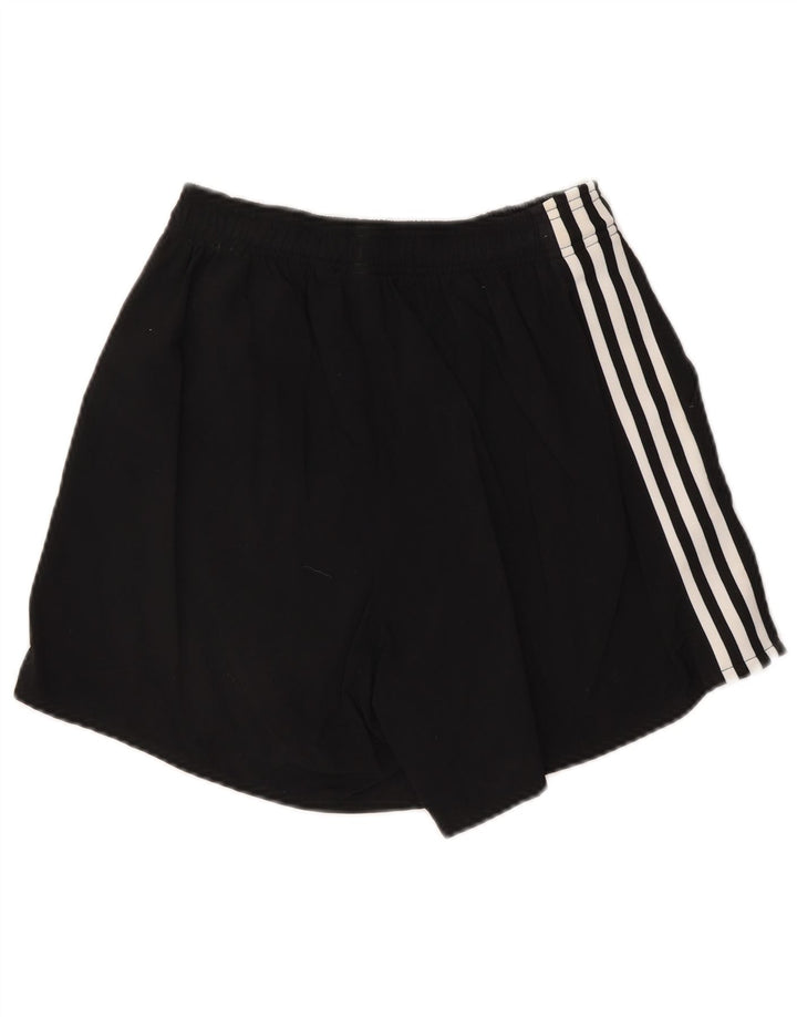 ADIDAS Damen Sportshorts UK 12 Medium Schwarz Polyester