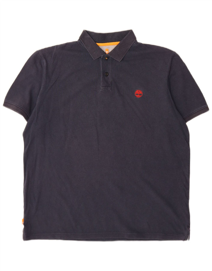 Timberland Herren-Poloshirt, große marineblaue Baumwolle