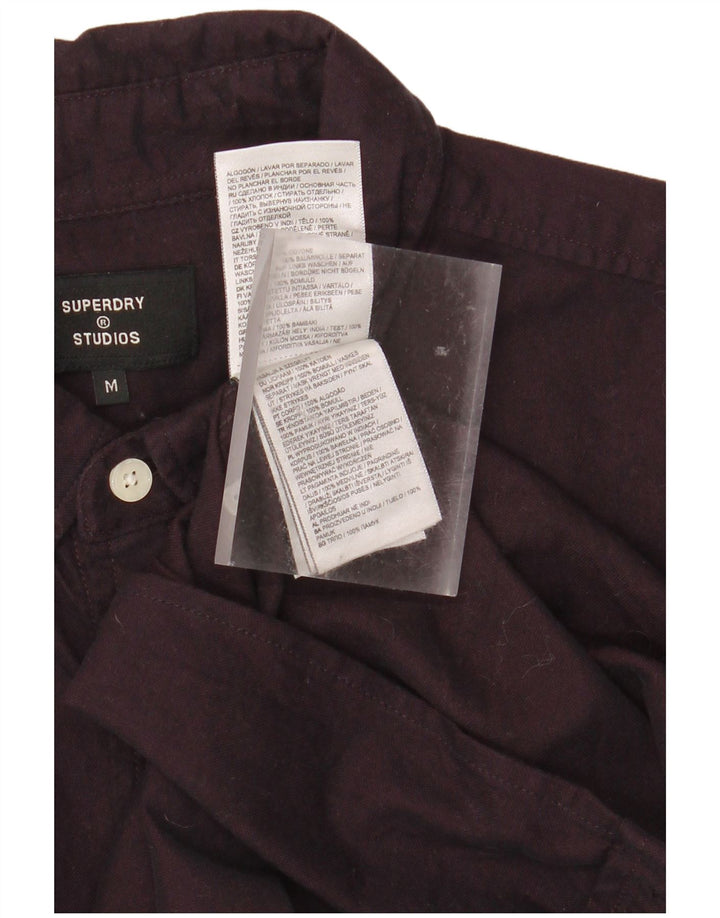 SUPERDRY Herrenhemd aus mittelvioletter Baumwolle