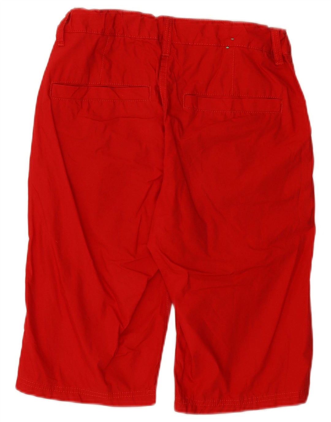 BENETTON Girls Chino Shorts 13-14 Years 3XL W28  Red Cotton