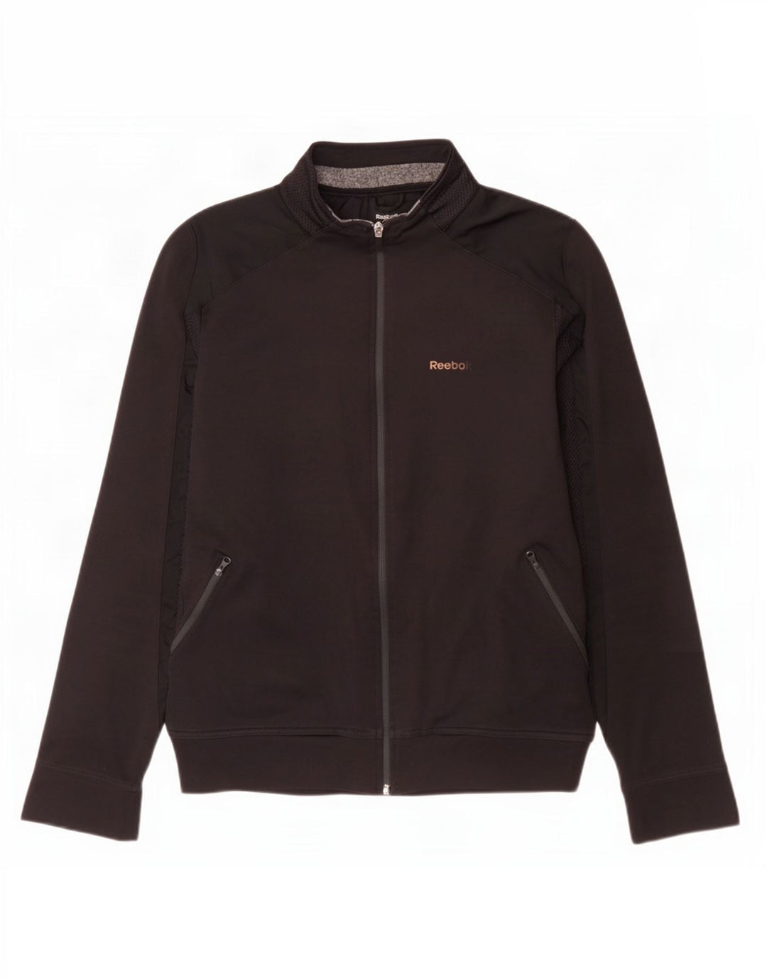 Reebok Herren Grafik-Trainingsanzug-Oberteil, Jacke, Größe S, Schwarz, Polyester