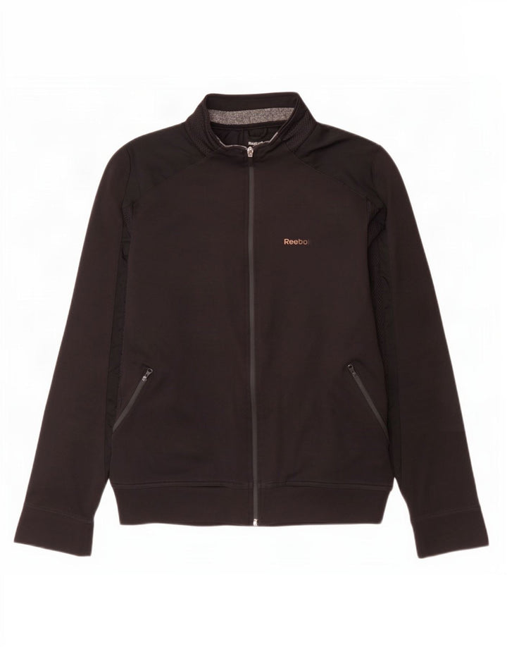 Reebok Herren Grafik-Trainingsanzug-Oberteil, Jacke, Größe S, Schwarz, Polyester