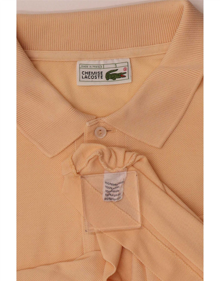 Lacoste Herren-Poloshirt, Größe 5, groß, rosa Baumwolle