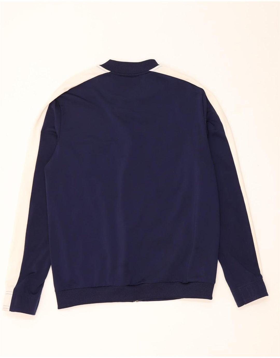 Puma Herren-Trainingsanzug-Top-Jacke, klein, marineblaues Farbblock-Polyester