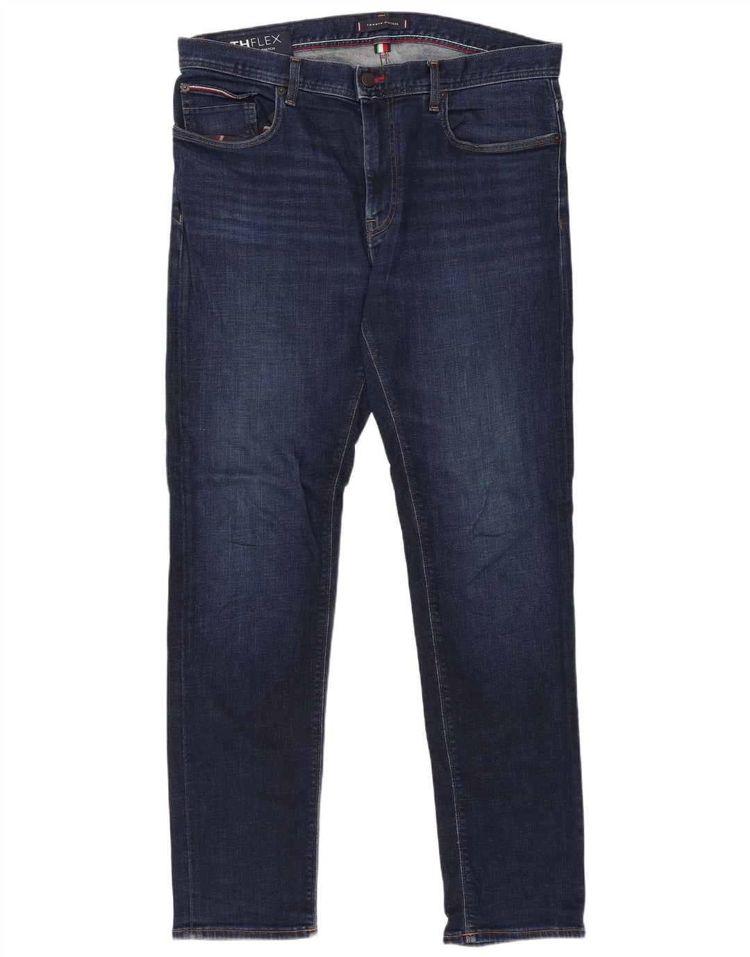 Tommy Hilfiger Herren Slim Jeans W36 L32 Marineblau Baumwolle