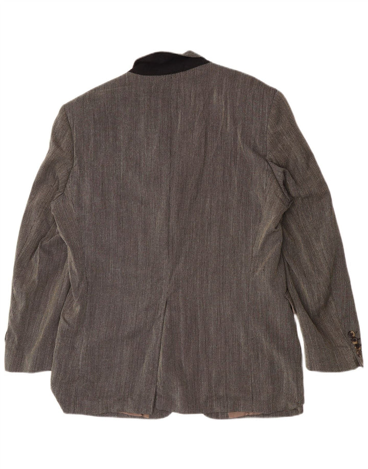 Hugo Boss Herren-Blazer mit 3 Knöpfen, EU 54, 2XL, graue Schurwolle