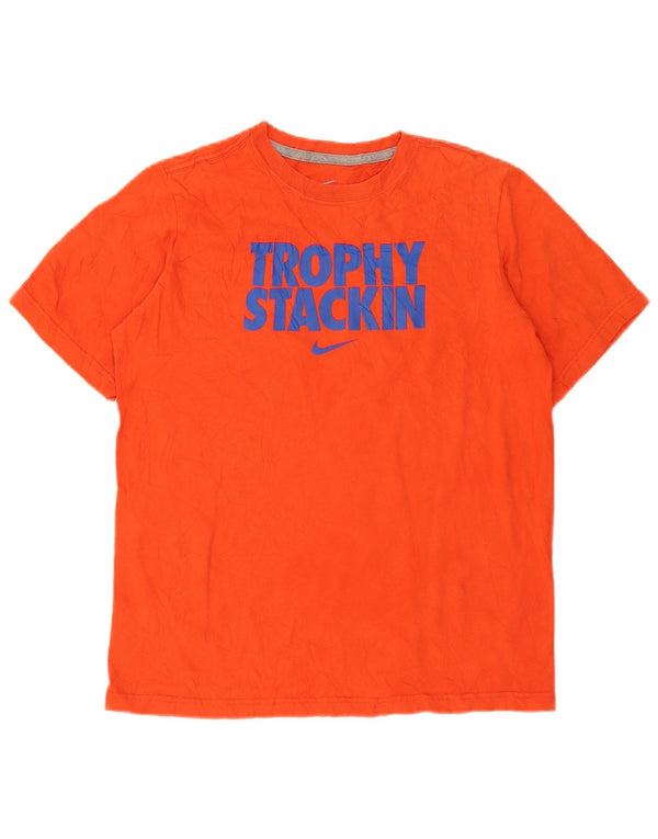 Nike Jungen Grafik T-Shirt Top 13–14 Jahre XL Orange Baumwolle