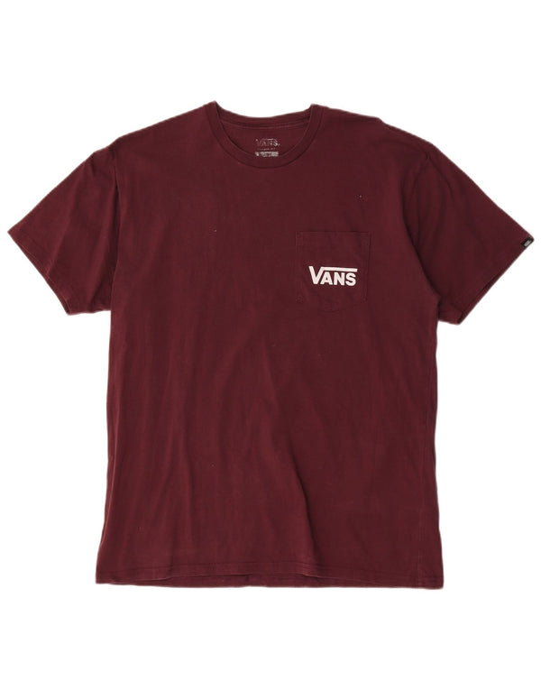 Vans Herren-T-Shirt mit klassischer Passform, Grafik, Größe L, Kastanienbraun, Baumwolle