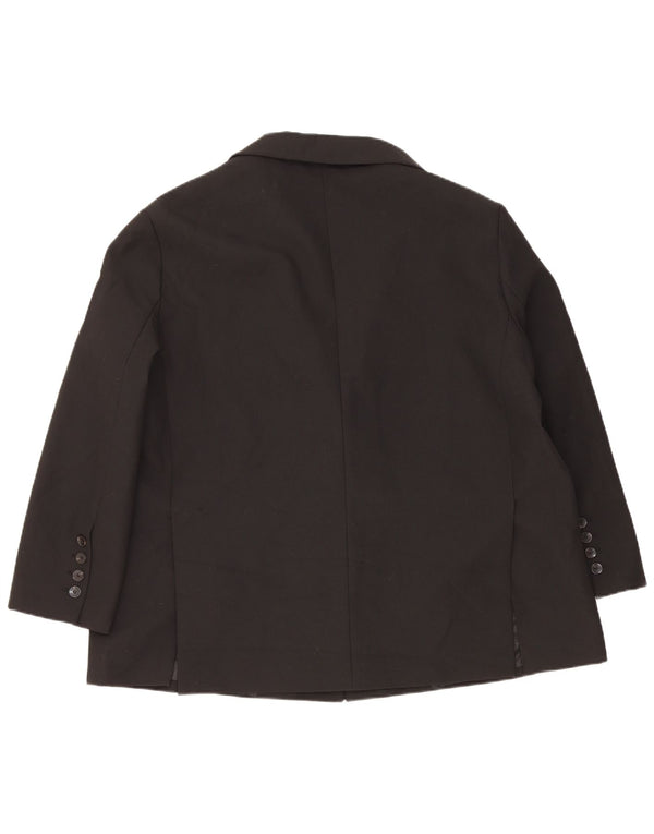 Zara Damen 2-Knopf-Oversize-Blazerjacke UK 6 XS Schwarz Polyester