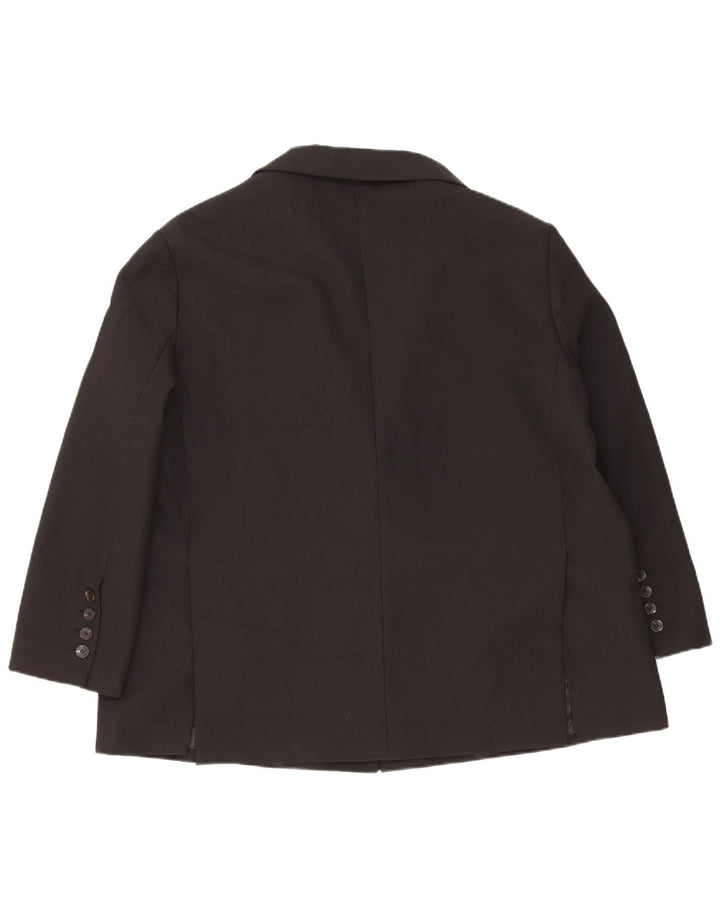 Zara Damen 2-Knopf-Oversize-Blazerjacke UK 6 XS Schwarz Polyester