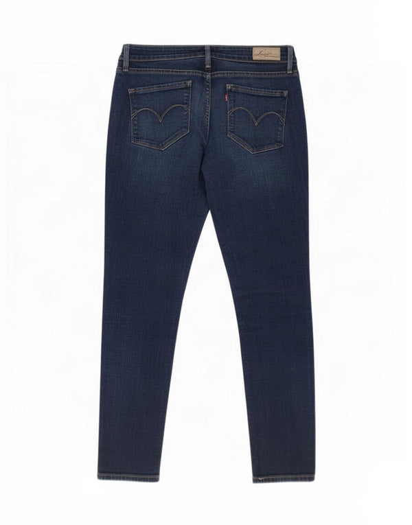 Levi's Damen Curve Low Skinny Jeans US 10 Large W30 L28 Marineblaue Baumwolle