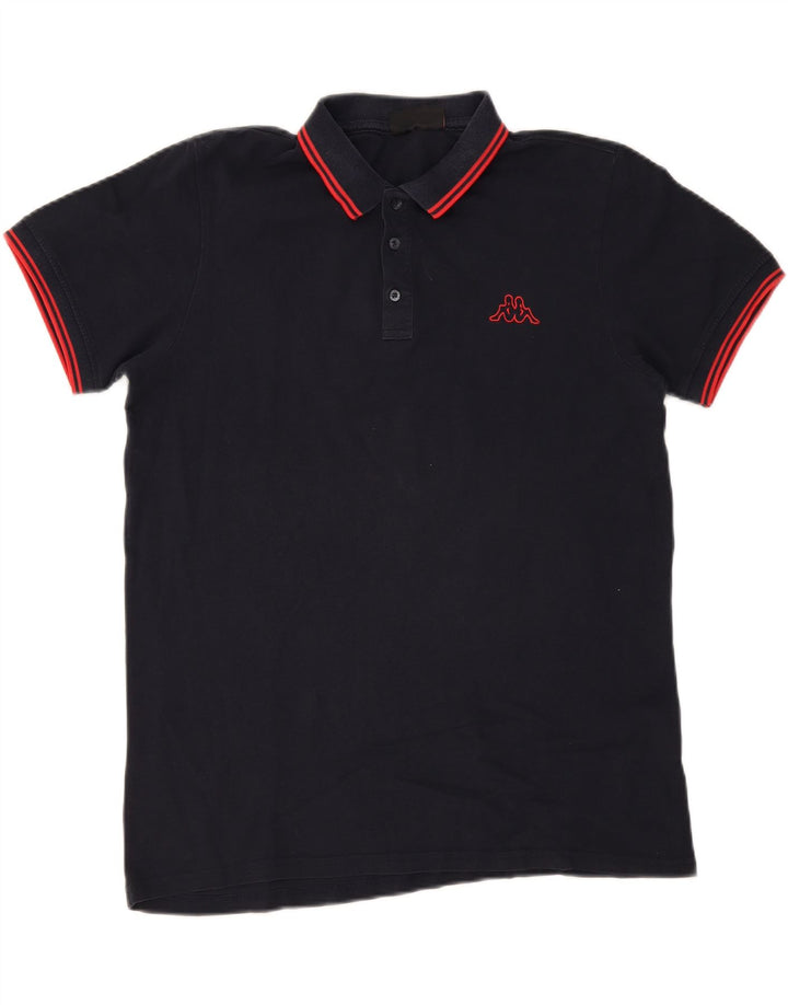 Kappa Herren Poloshirt XL Marineblau gestreift