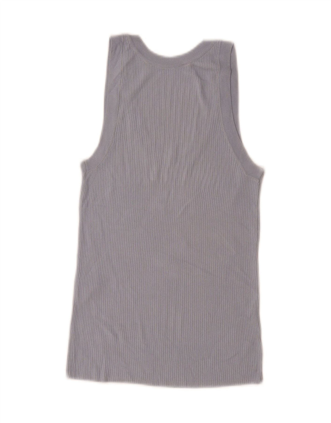 Zara Damen Weste Top UK 10 Small Blaue Viskose