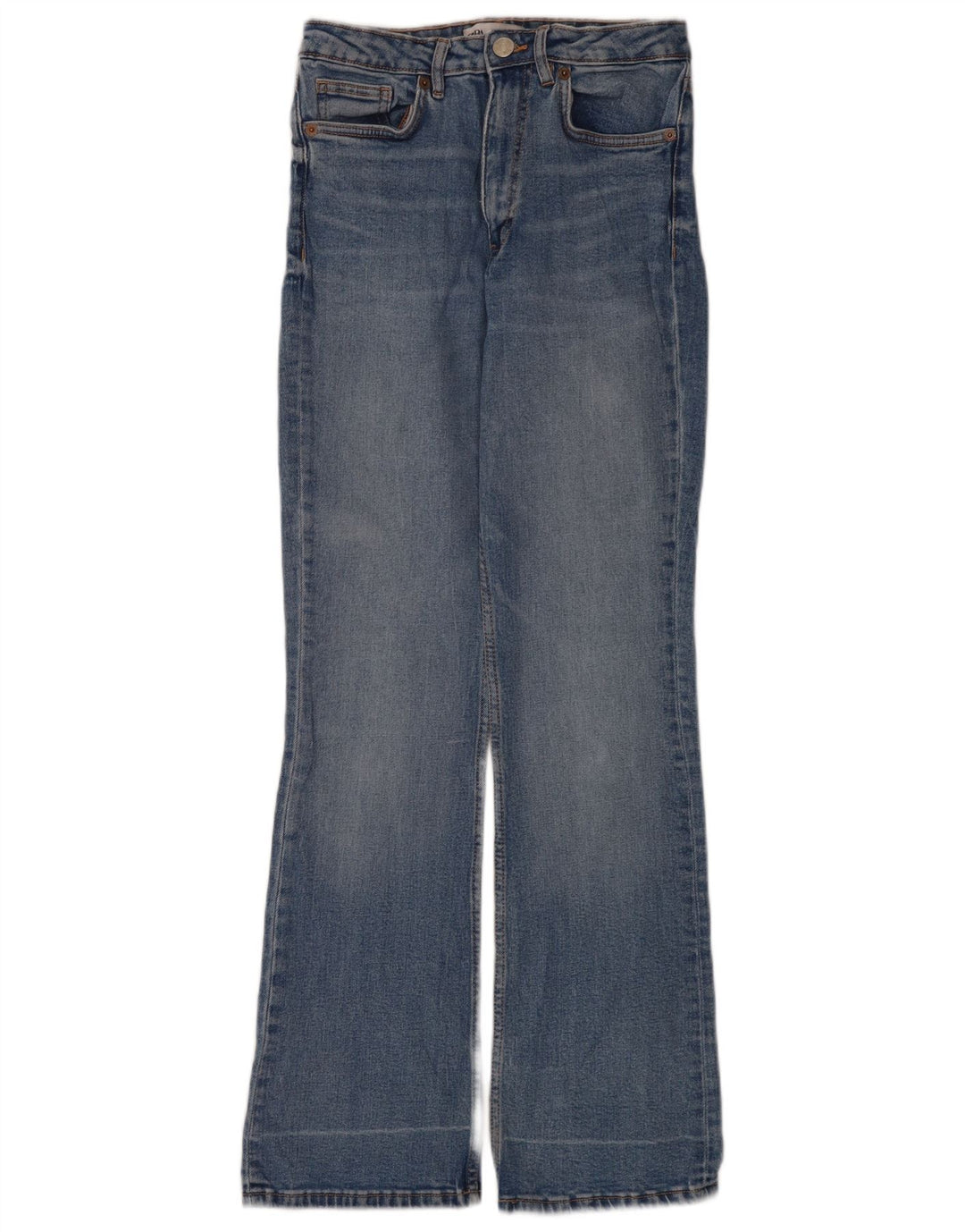 Zara Damen Bootcut Jeans EU 38 Small W28 L32 Blau