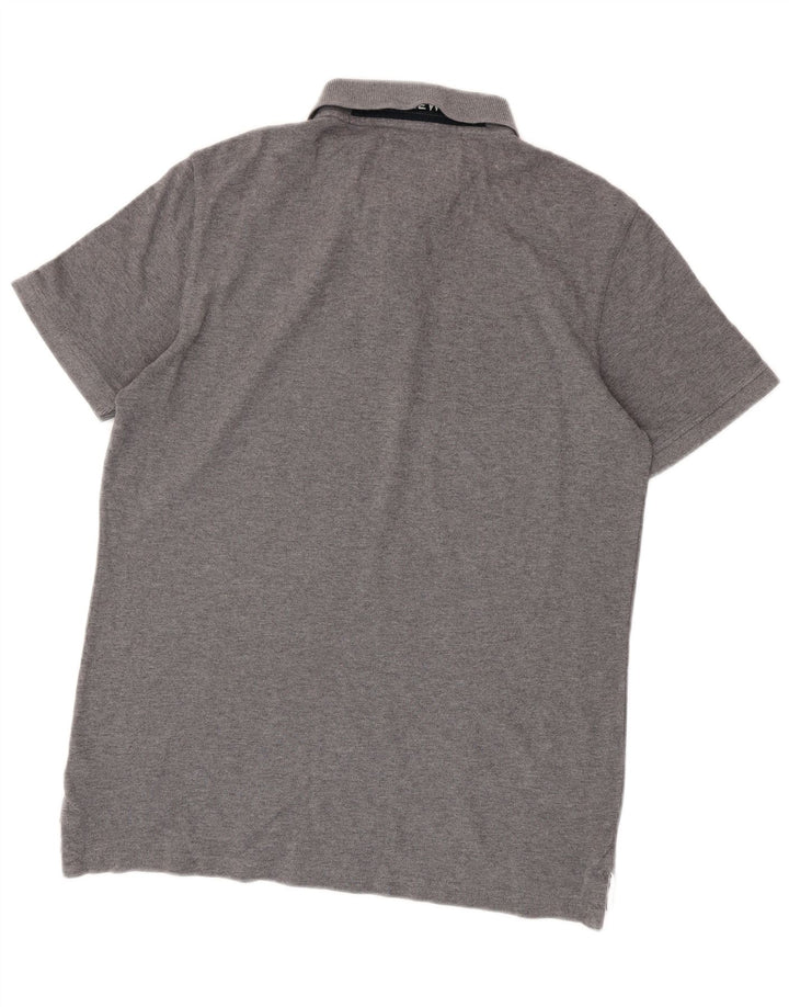 Crew Clothing Herren-Poloshirt, Größe S, graue Baumwolle