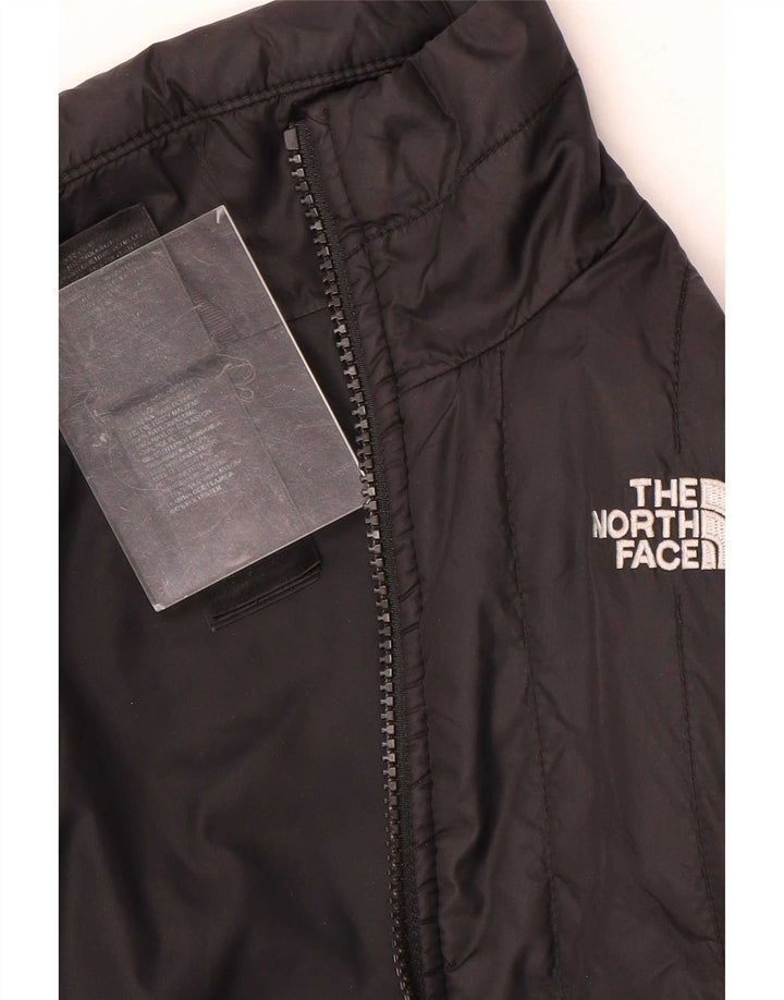 The North Face Damen Wattierte Jacke UK 12 Mittelschwarzes Nylon