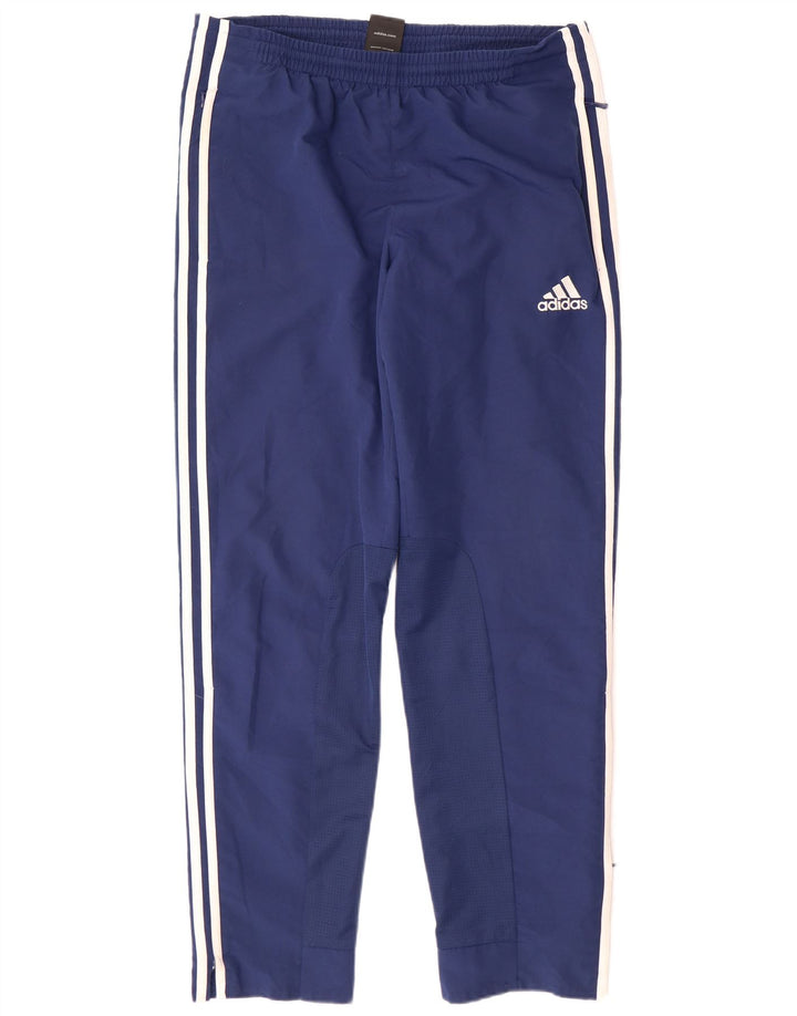 Adidas Herren-Trainingshose UK 38/40 Mittelmarineblaues Polyester