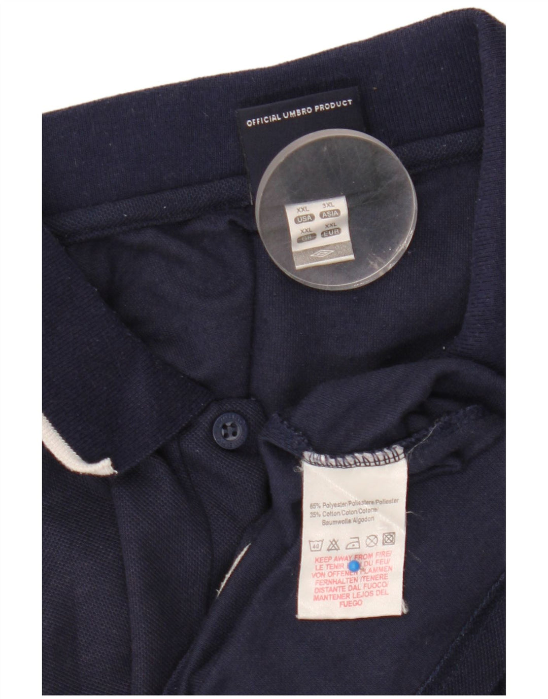 Umbro Herren Poloshirt 2XL Marineblau Polyester