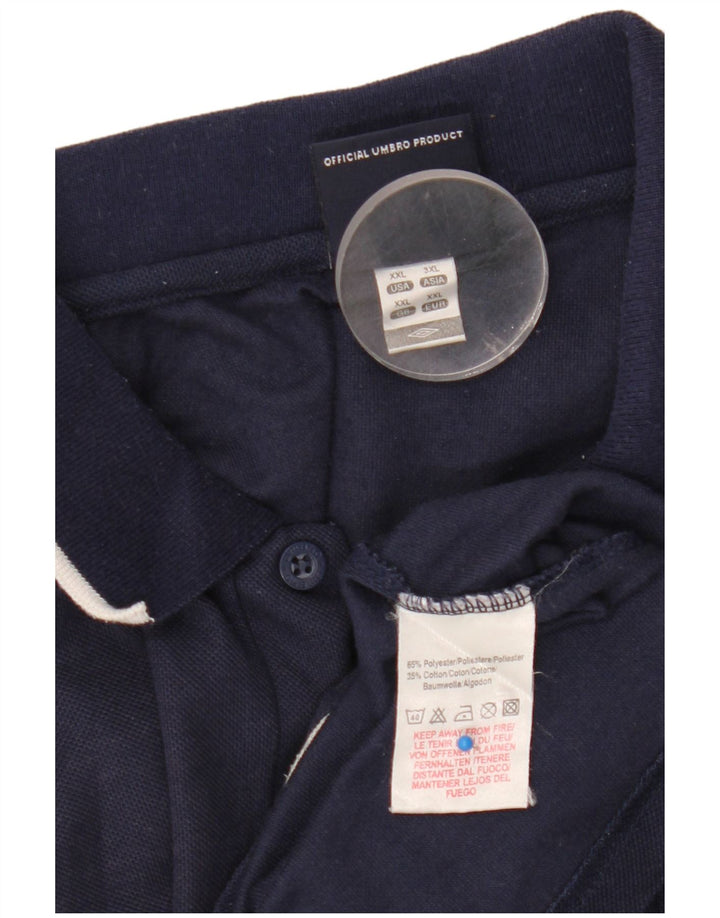 Umbro Herren Poloshirt 2XL Marineblau Polyester
