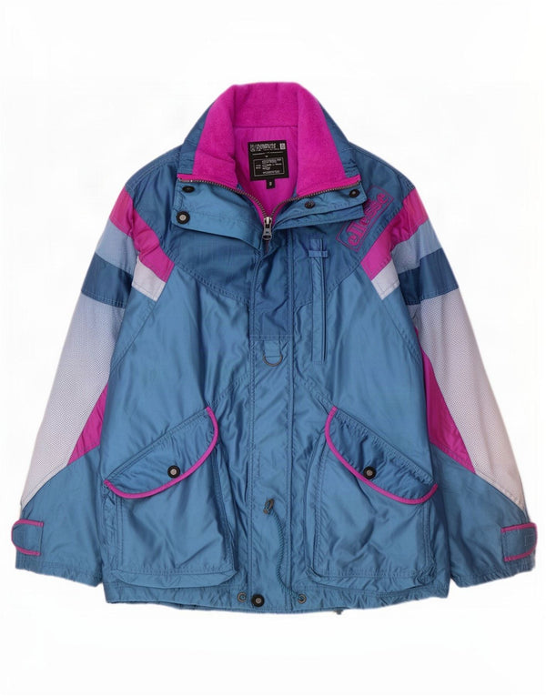 Ellesse Mens Graphic Ski Jacket IT 50 Large Blue Colourblock Polyester