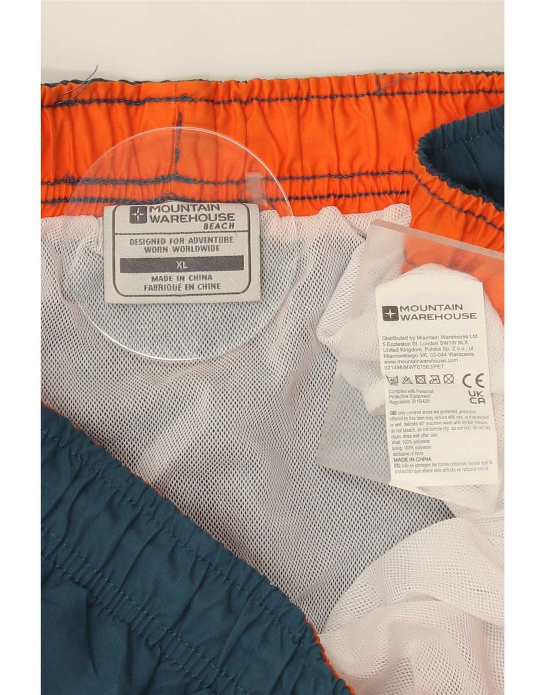 Mountain Warehouse Herren-Badeshorts XL, grünes Polyester