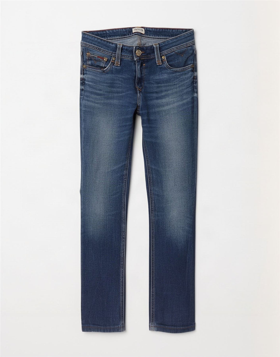 Tommy Hilfiger Damen Slim Jeans W28 L28 Blaue Baumwolle
