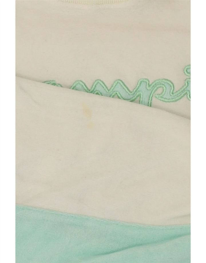 CHAMPION Womens Oversized Sweatshirt Jumper UK 10 Small Turquoise Vintage Champion and Second-Hand Champion from Messina Hembry 