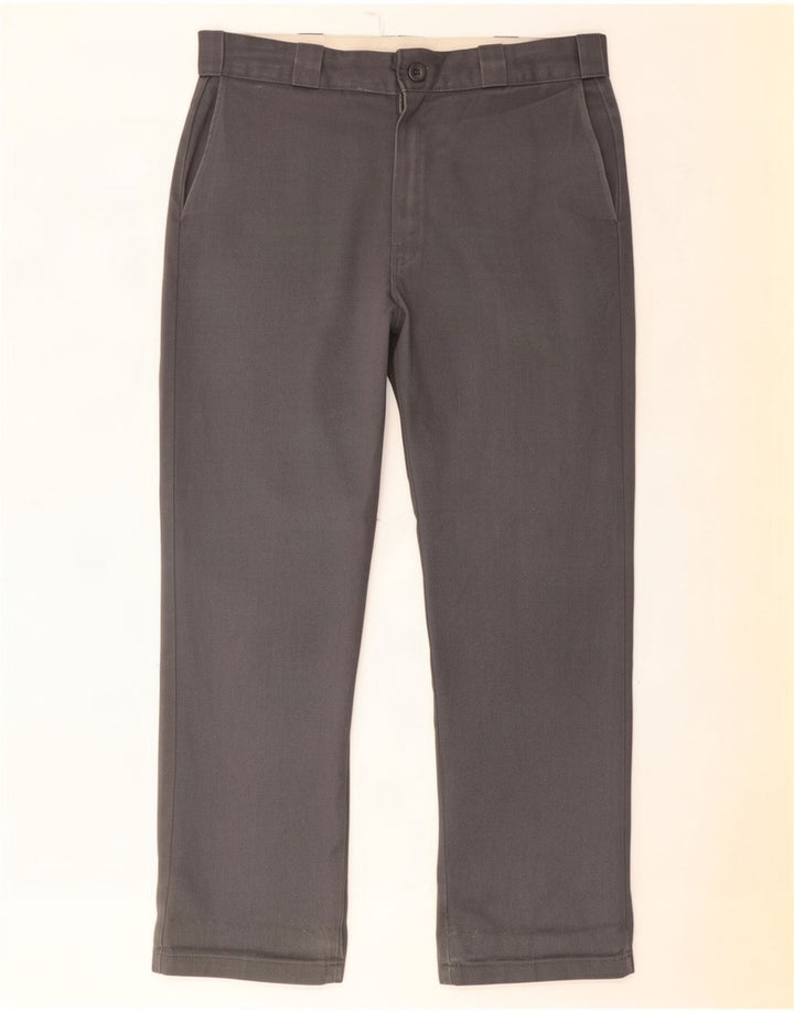 Dickies gerade Chino-Hose für Herren, W36, L32, grau, Polyester