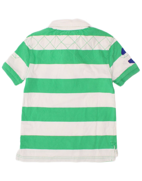 Polo Ralph Lauren Rugby-Shirt mit Grafik für Jungen, 3–4 Jahre, grün gestreift, Baumwolle