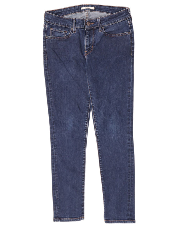 Levi's Damen 711 Skinny Jeans W27 L27 Blaue Baumwolle