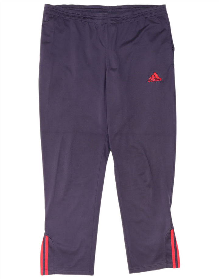 Adidas Herren-Trainingshose UK 40/42 Mittelmarineblaues Polyester