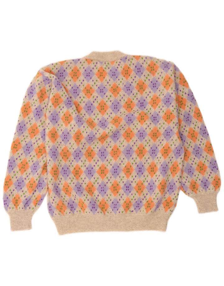 Benetton Herren-Pullover mit Rundhalsausschnitt IT 48 Medium Mehrfarbig