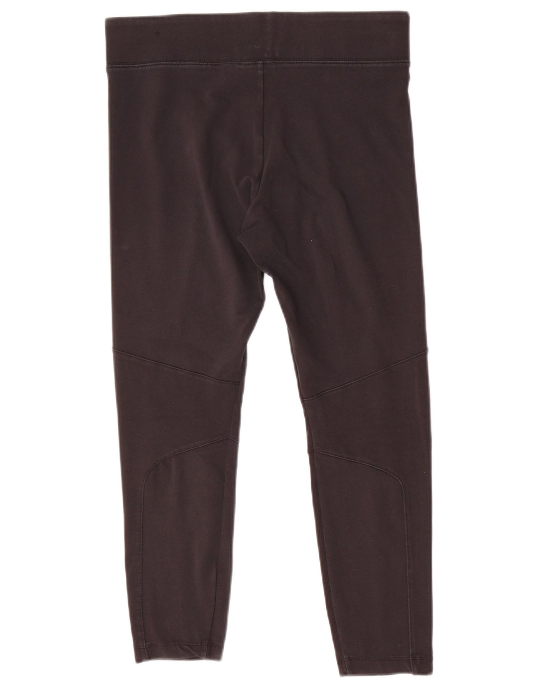 Nike Damen Crop Leggings UK 14 Large Schwarz Polyester