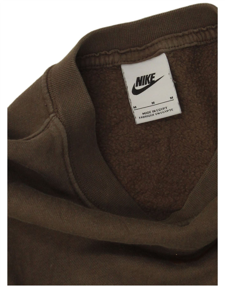 Nike Damen-Sweatshirt in Übergröße, Größe UK 14, Mittelbraun, Farbblock