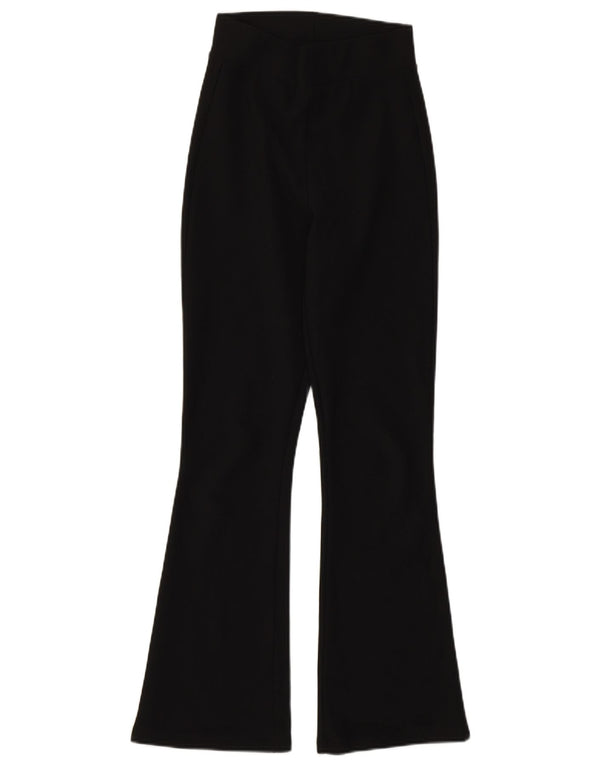 Zara Damen Flare Leggings UK 4 XS Schwarz