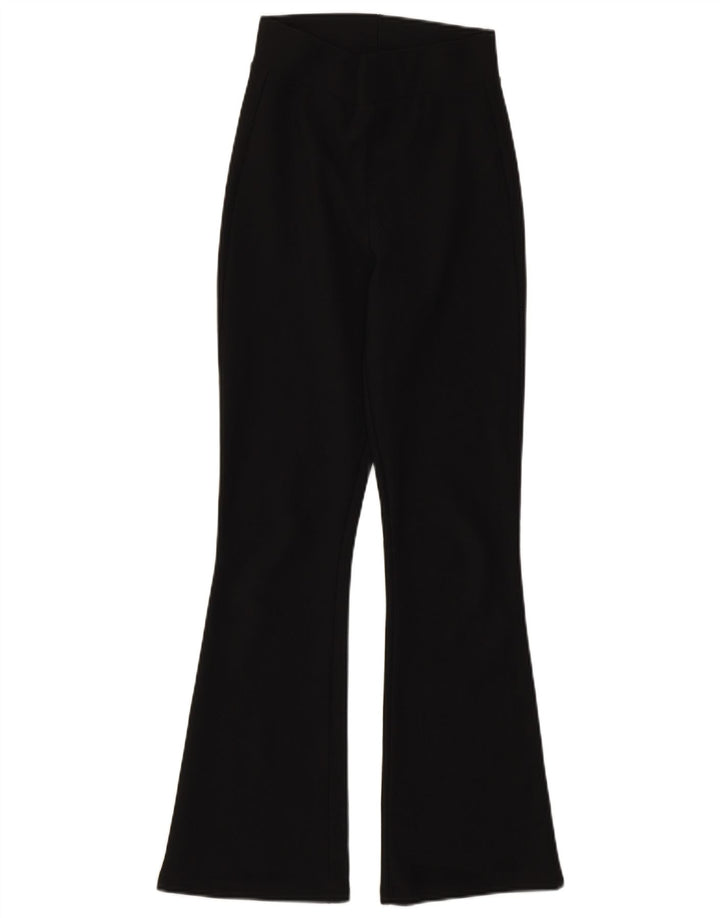 Zara Damen Flare Leggings UK 4 XS Schwarz