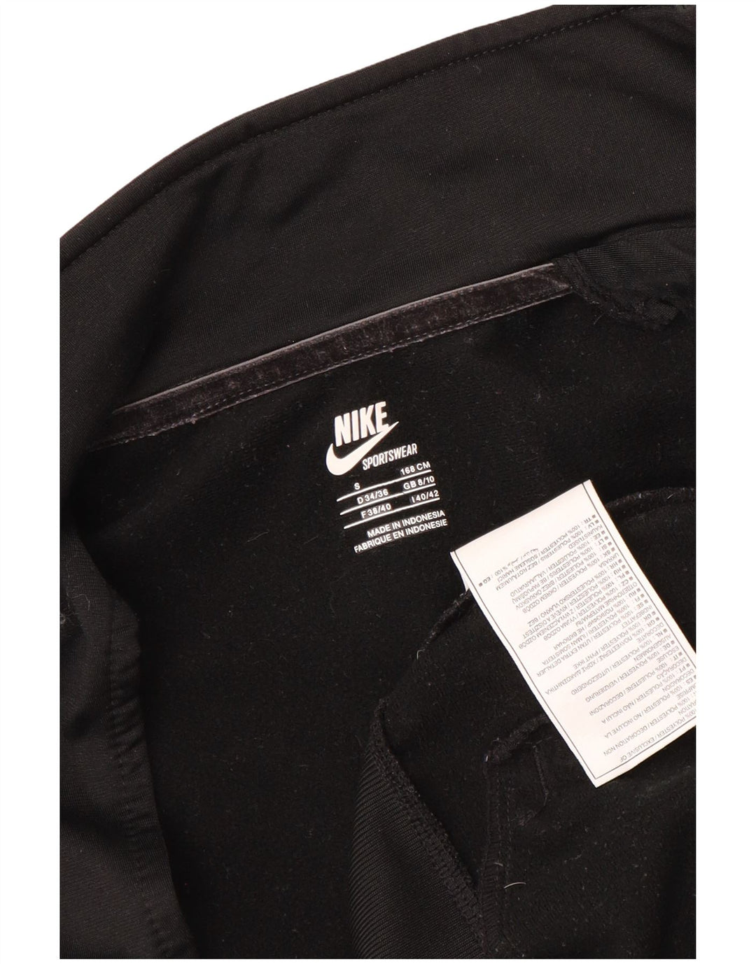 Nike Damen-Trainingsanzug-Top-Jacke, UK 8/10, Größe S, Schwarz, Polyester