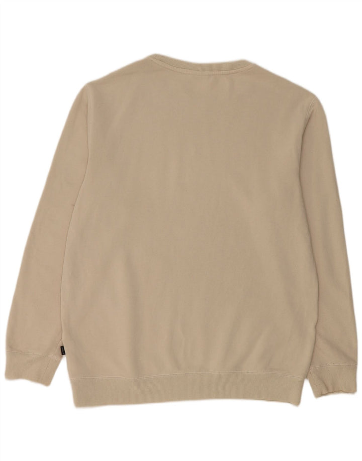 Rip Curl Herren Sweatshirt Pullover Large Beige Baumwolle