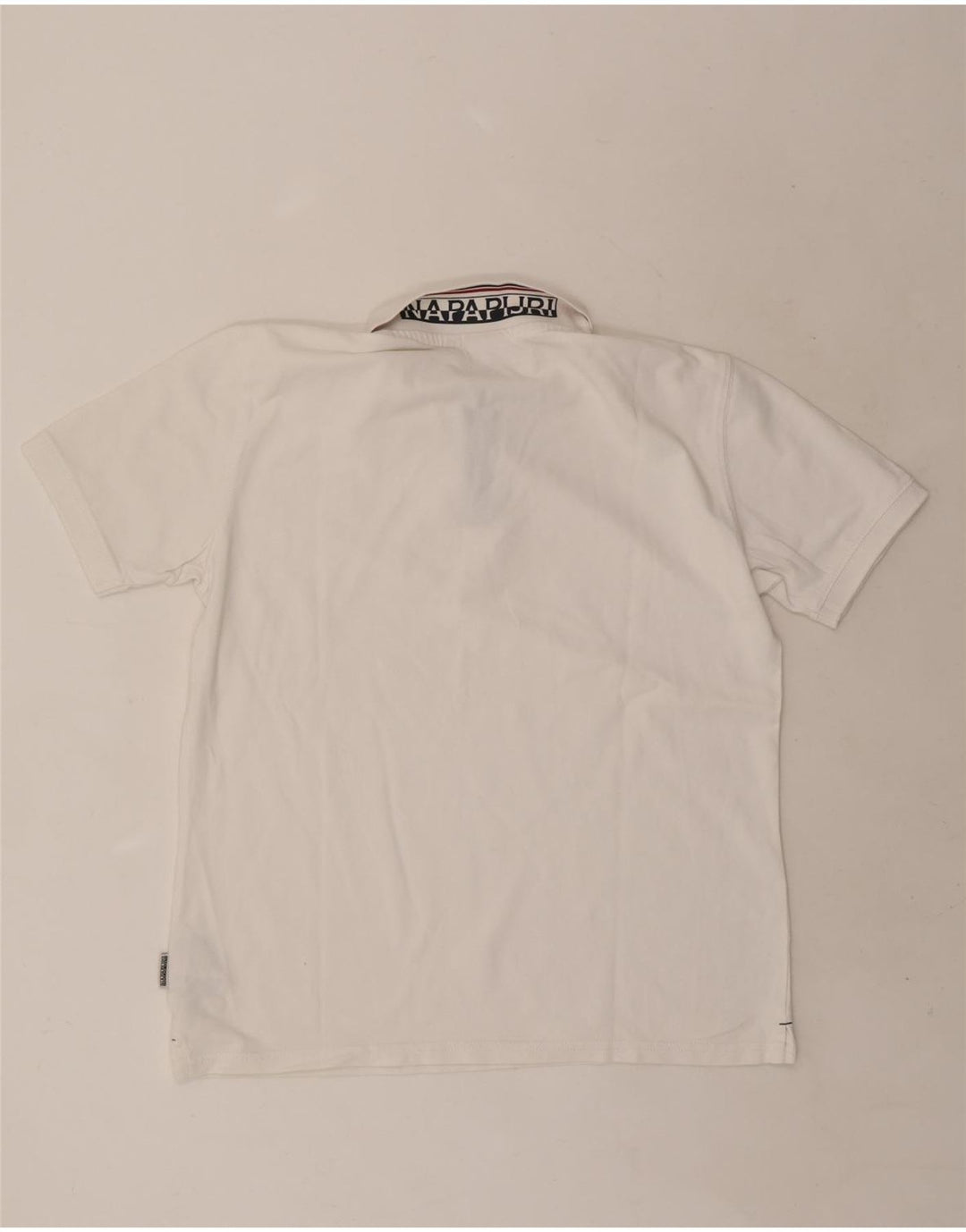 Napapijri Herren Poloshirt XL Weiße Baumwolle